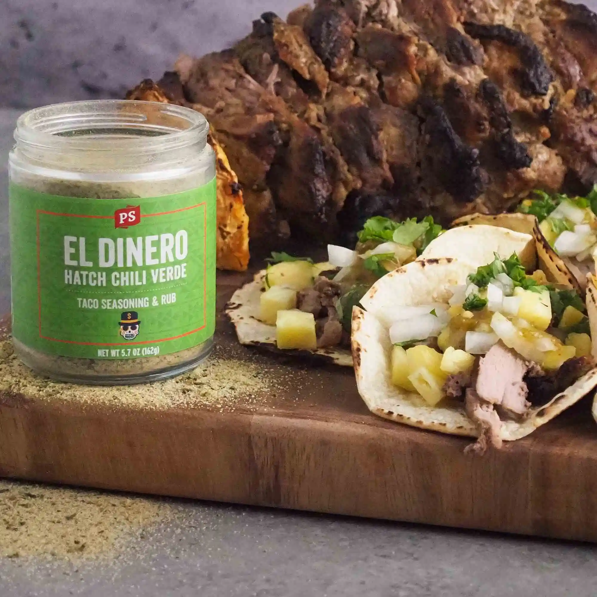El Dinero - Hatch Chili Verde Taco Seasoning & Rub - Image 3